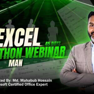 Excel 45 Days Marathon Webinar For Man