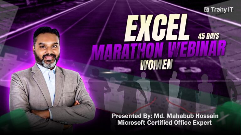 Excel 45 Days Marathon Webinar For Woman